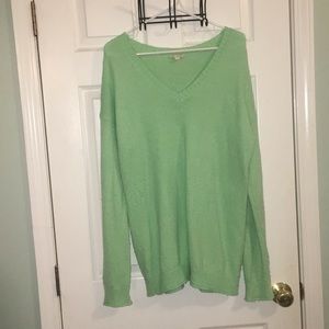 Gap Green V-Neck Sweater